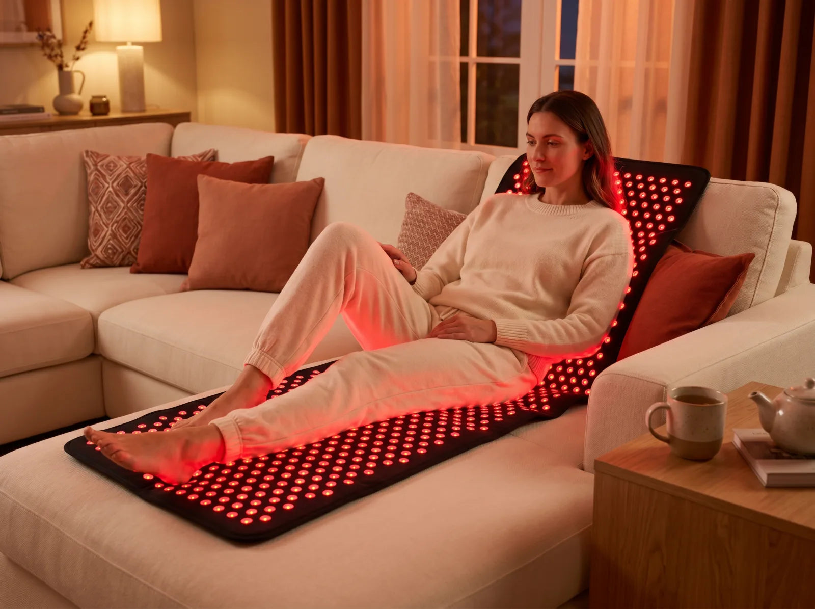 At-home red light therapy routine