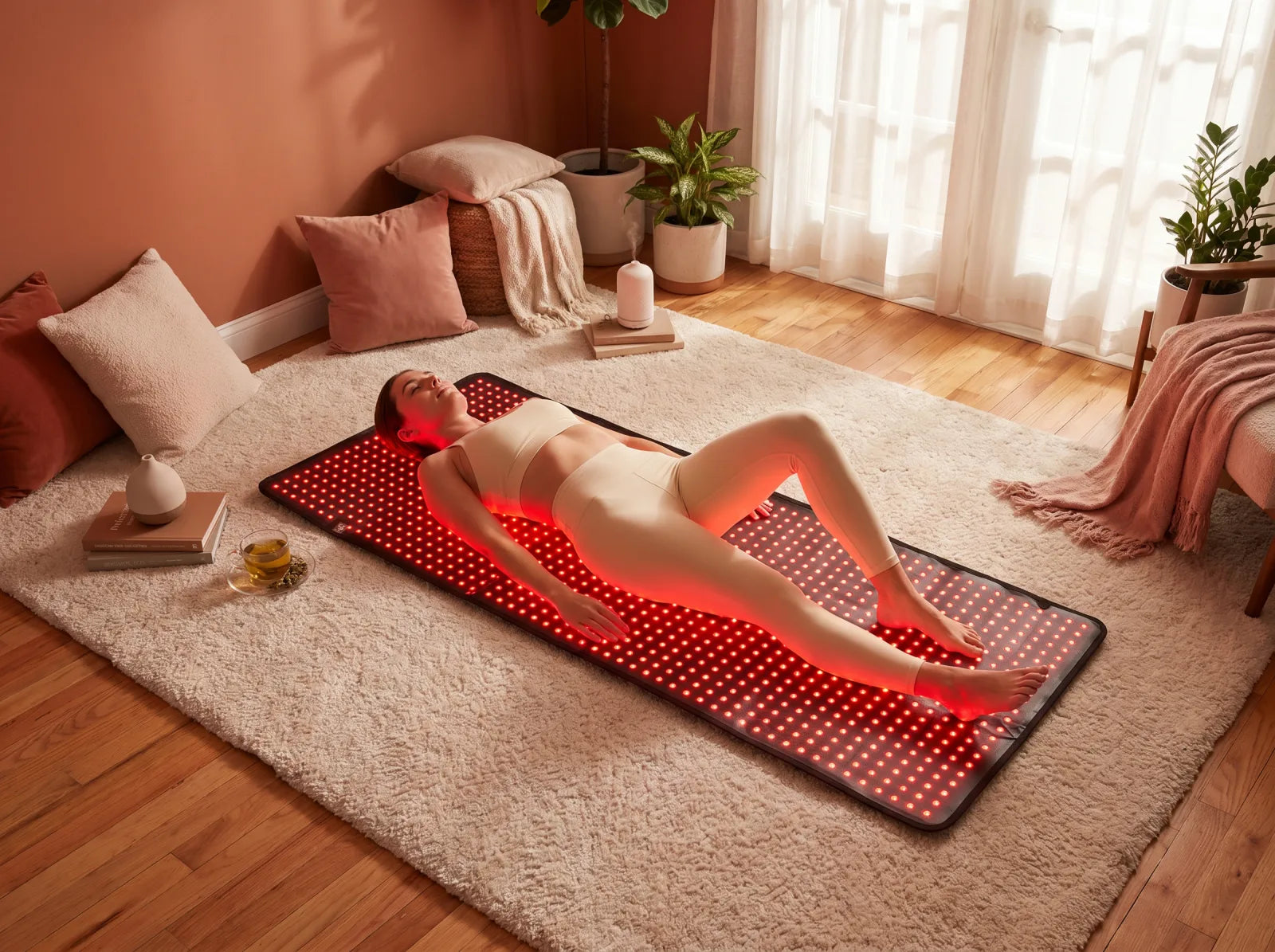 At-home red light therapy routine
